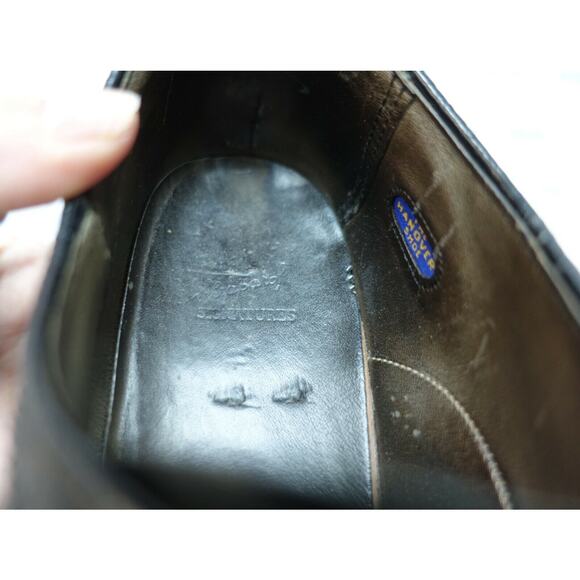 VTG The Hanover Shoe black men's 11 M wingtip dress shoes - Picture 8 of 10